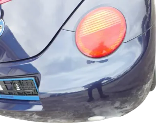 VW New Beetle 9C Stoßstange hinten Stoßfänger blau LG5T Heckstoßfänger - Bild 10