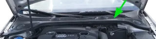 Audi A3 8P Abdeckung Windlauf Verkleidung Wischer Wasserkasten Wasserabweiser - Bild 1