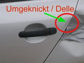 Golf 5 V 1K Tür Türrahmen hinten links 4/5-Türer grau silber LA7W -ohneAnbautei - Bild 2