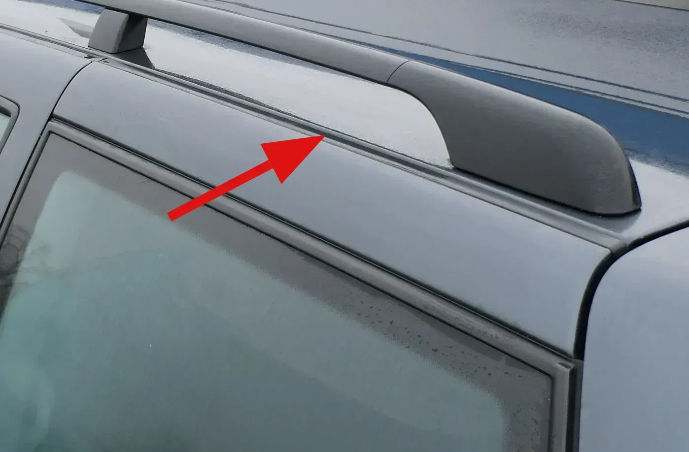 Golf 4 Dachdichtung Dichtung Dach oben links Kombi Dachleiste HINTEN Abdeckleist - Bild 1