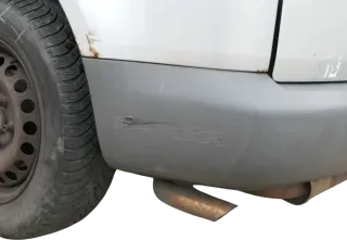 VW Caddy 2K Stoßstange hinten Heckstoßstange Stoßfänger grau graphit nicht lack - Bild 7