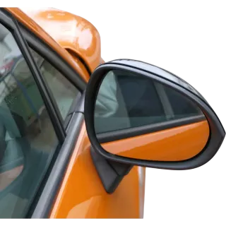 Seat Ibiza 6J elektrischer elektrisch Spiegel Außenspiegel rechts schwarz anklap - Bild 2