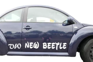 VW New Beetle 1C 9C Tür vorne rechts Beifahrertür blau LG5T -OHNE Anbauteil - Bild 1