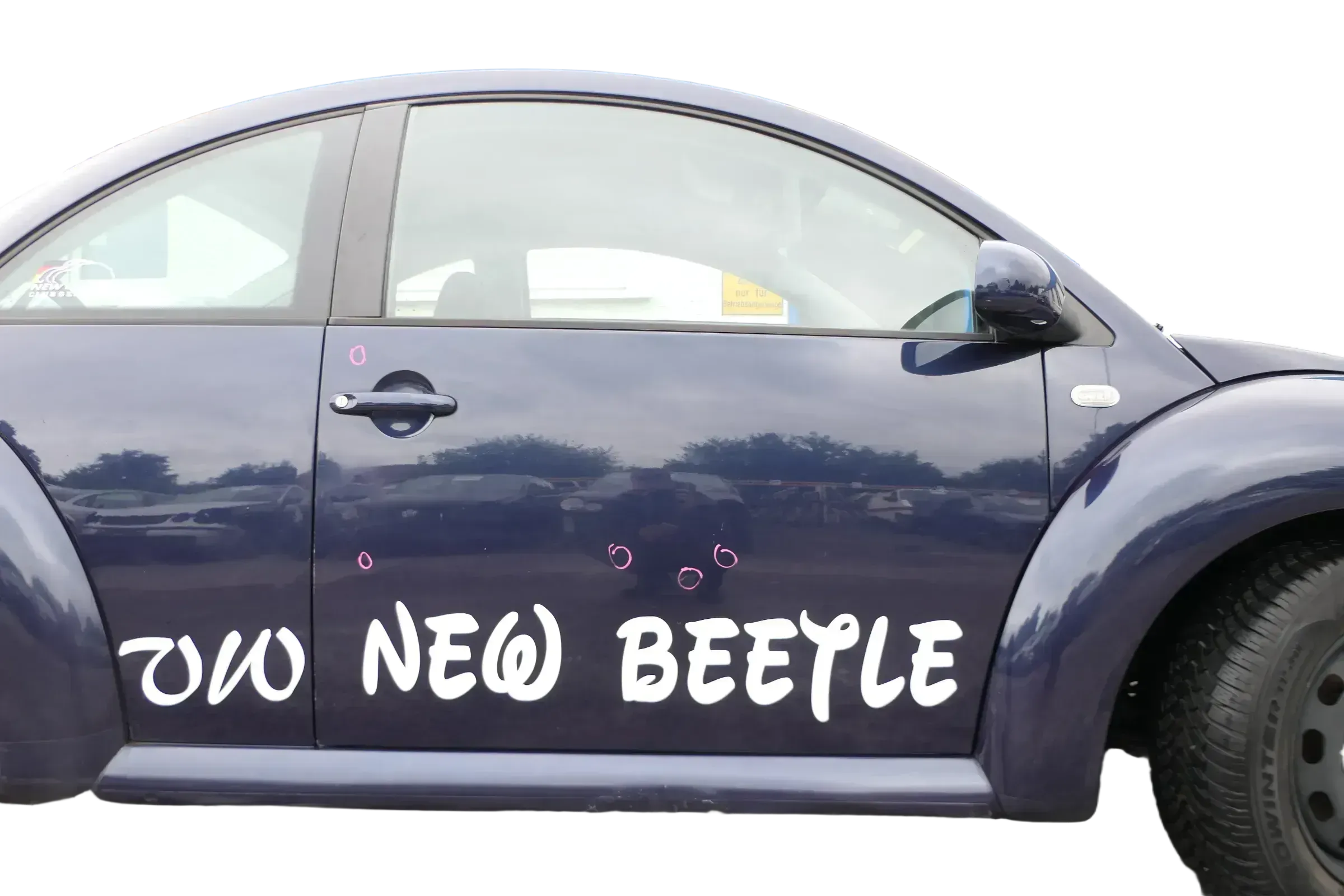 VW New Beetle 1C 9C Tür vorne rechts Beifahrertür blau LG5T -OHNE Anbauteil - Bild 1