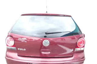 VW Polo 9N Fun Heckklappe Kofferraumklappe Klappe hinten Scheibe rot LC3R - Bild 1