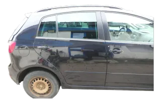 VW Golf Plus 5M 6 521 Türblatt Tür hinten rechts schwarz LC9X + Rahmen - Bild 1