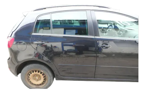 VW Golf Plus 5M 6 521 Türblatt Tür hinten rechts schwarz LC9X + Rahmen Türblatt