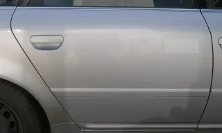 Audi A6 4B C5 Tür Türblatt hinten rechts nur Türblatt silber LY7W -ohneAnbauteil - Bild 2