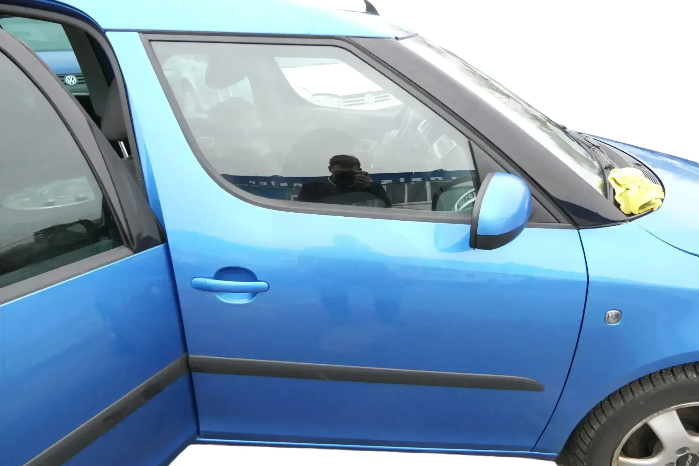 Skoda Roomster 5J Tür vorne rechts Beifahrertür blau LF5S (ohne Anbauteile) - Bild 1