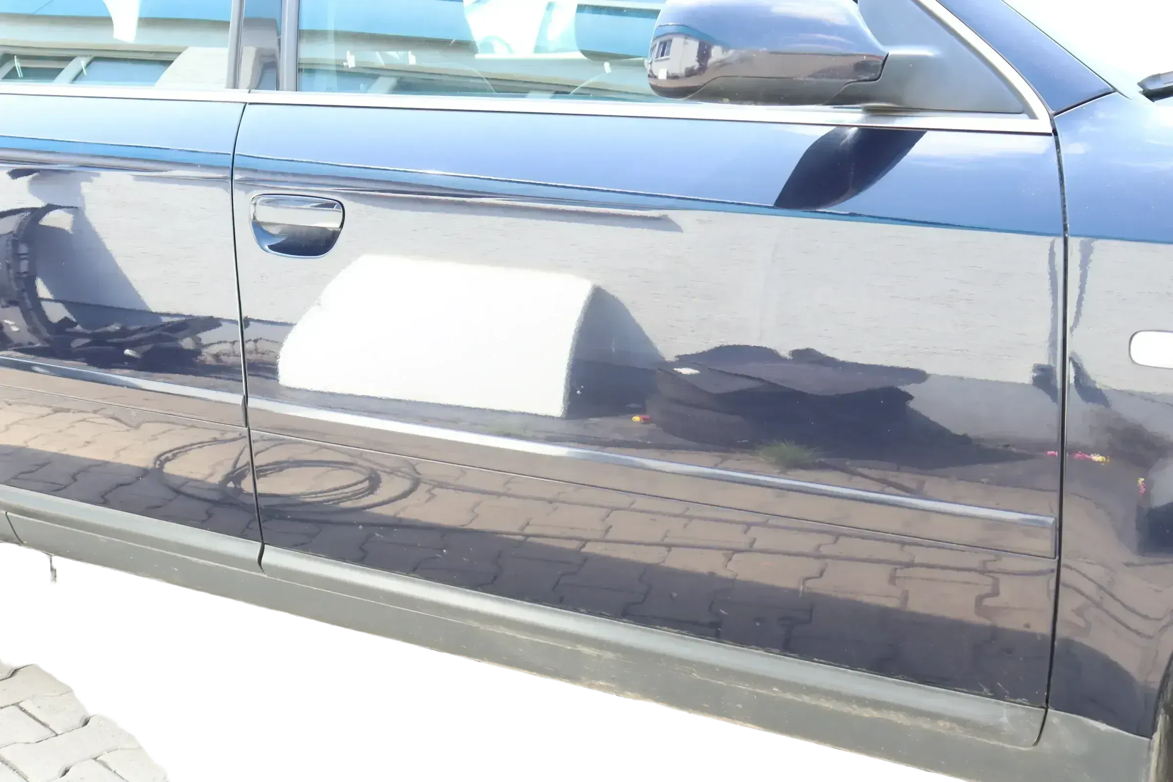 Audi A6 4B C5 Tür Türblatt vorne rechts Beifahrertür blau LY7K - Bild 1