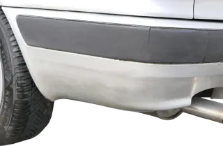 Audi 80 8C Limousine Stoßstange hinten Spoiler grau LY7T Heckstoßstange - Bild 12