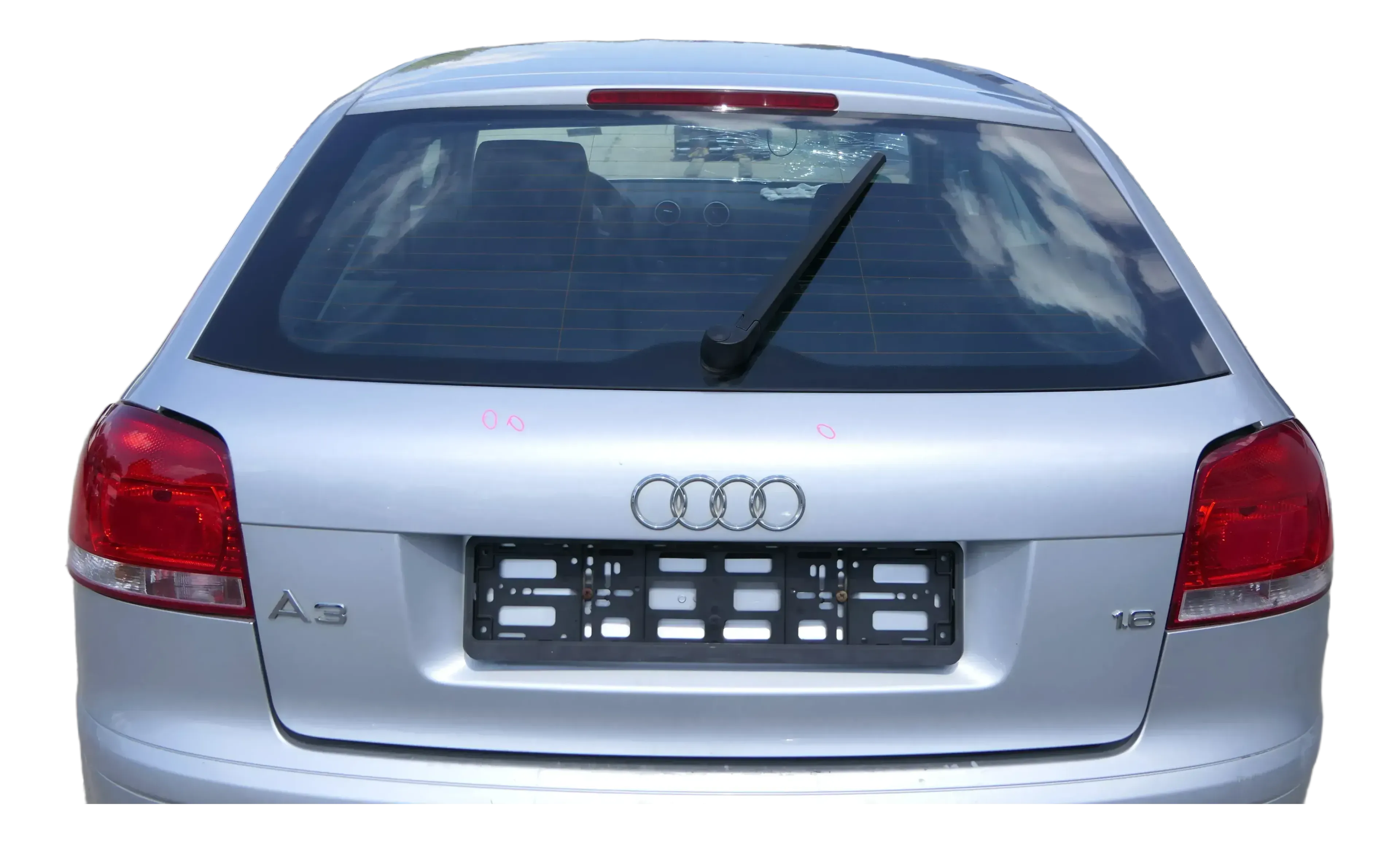 Audi A3 8P 2/3-Türer Heckklappe Klappe hinten grau silber LX7W 2/3-Türer - Bild 1
