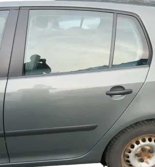 VW Golf 5 V 1K Tür Türrahmen hinten links 4/5-Türer grau LA6Q mit Scheibe - Bild 1