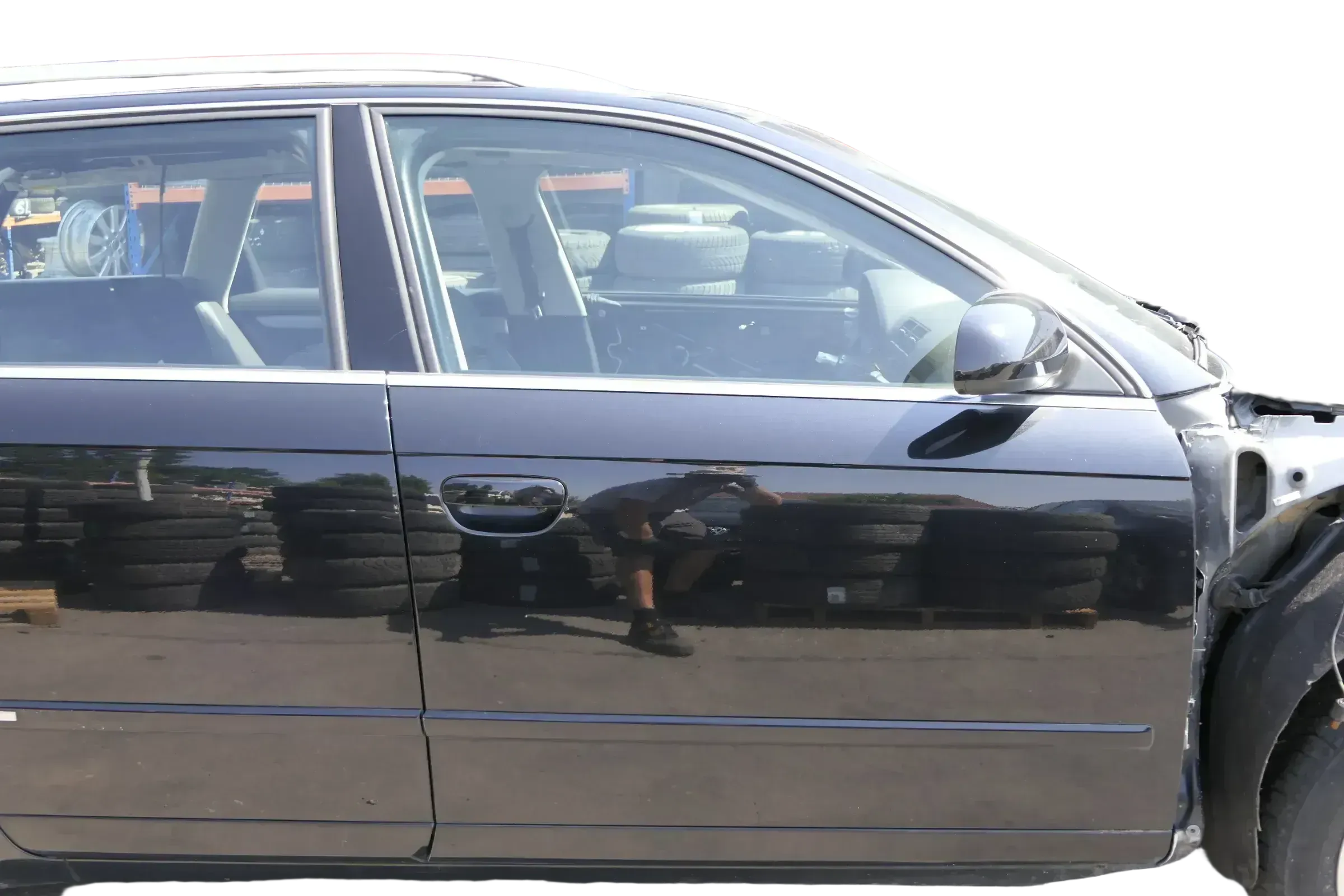 Audi A4 B7 8E Tür vorne rechts schwarz LY9B Kombi+Limo + Rahmen - Bild 1