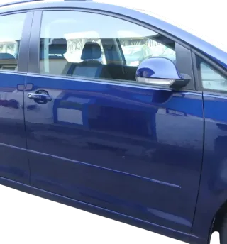 VW Golf Plus 5M Tür vorne rechts Beifahrertür schwarz LC9X Türblatt + Rahmen - Bild 4