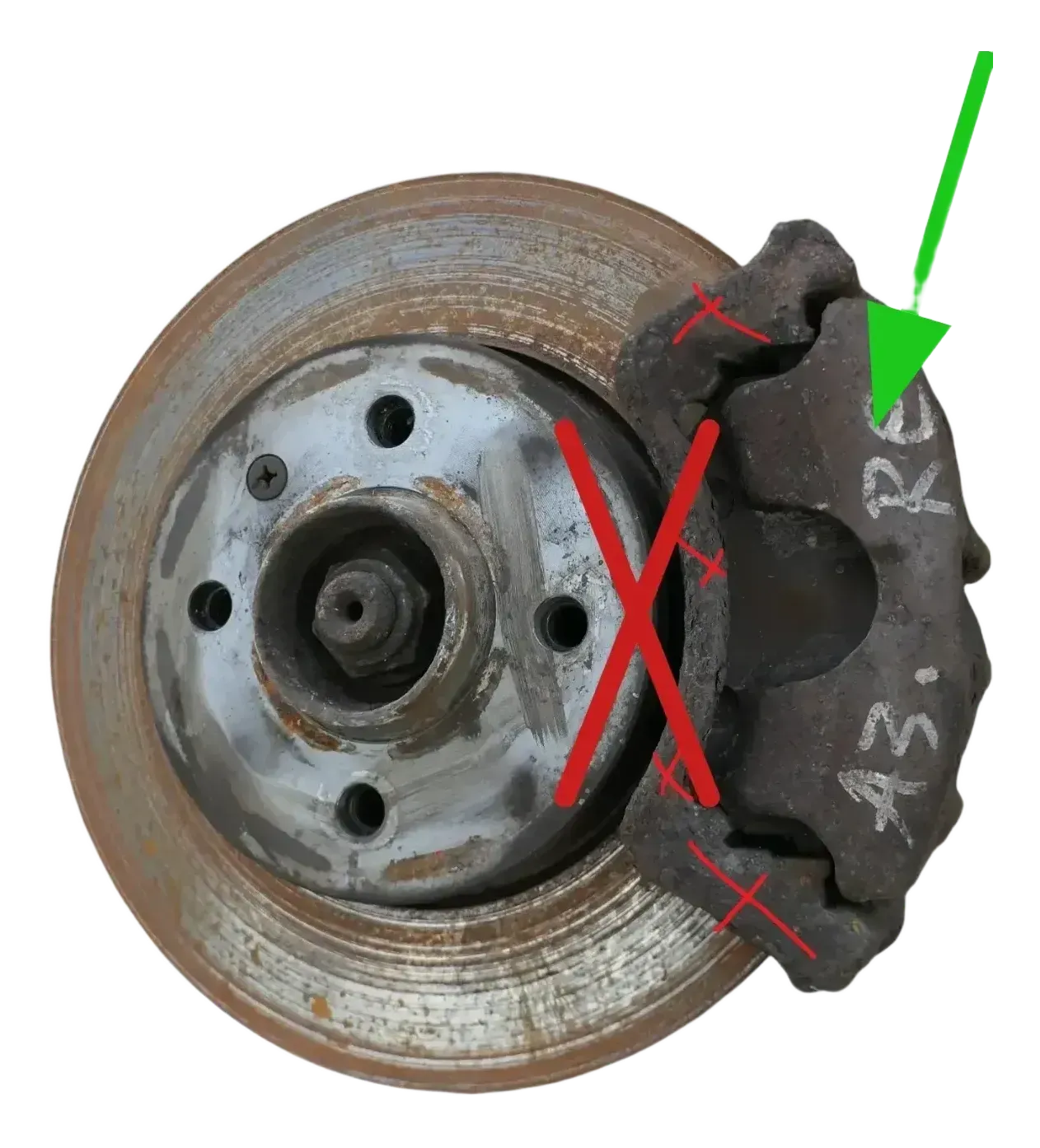 VW Golf 3 Bremssattel Lucas 54 rechts vorn 1H0615124BX TDI Automatik ADZ - Bild 1