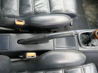 VW Golf 3 / 4 Cabrio 1E Handbremse Feststellbremse Leder blau - Bild 2