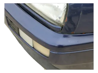VW Golf 3 auch Cabrio Stoßstange vorne Stoßfänger vorn blau LC5U - Bild 9