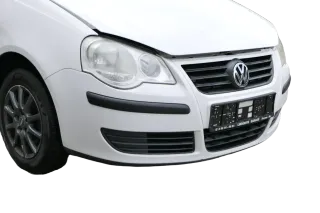 VW Polo 9N3 Stoßstange vorne Frontstoßstange Stoßfänger weiß LB9A - Bild 7