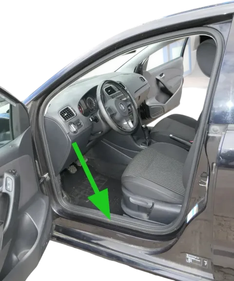 VW Polo 6R 6C Türdichtung Dichtung Tür vorne links Fahrertür 4/5-Türer Gummi
