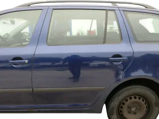 Skoda Octavia 1Z Kombi Tür hinten links blau LF5Q (ohneAnbauteile) - Bild 1