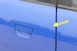 A4 B5 Tür nur Türblatt hinten links blau LZ5M Kombi oder Limo - Bild 4