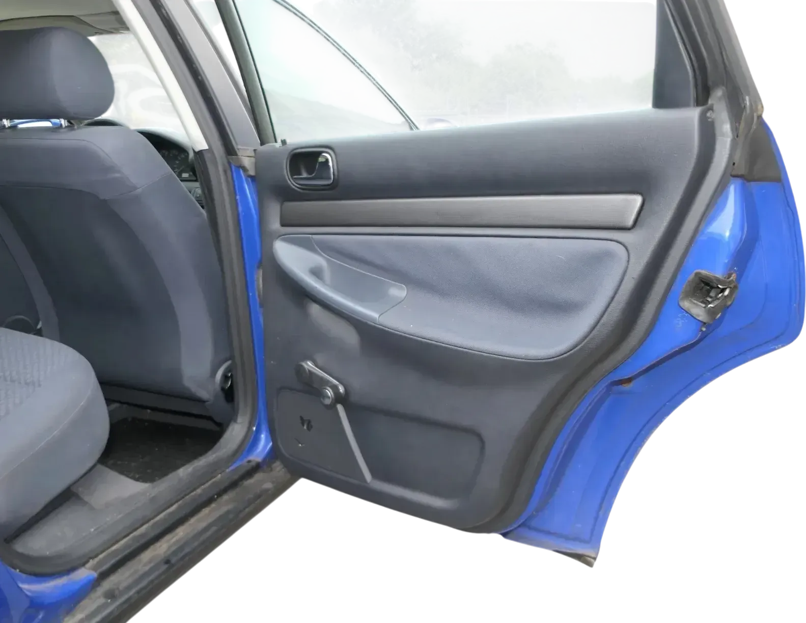 1x Audi A4 B5 Türverkleidung Verkleidung Tür hinten rechts Abdeckung Griff -blau - Bild 1