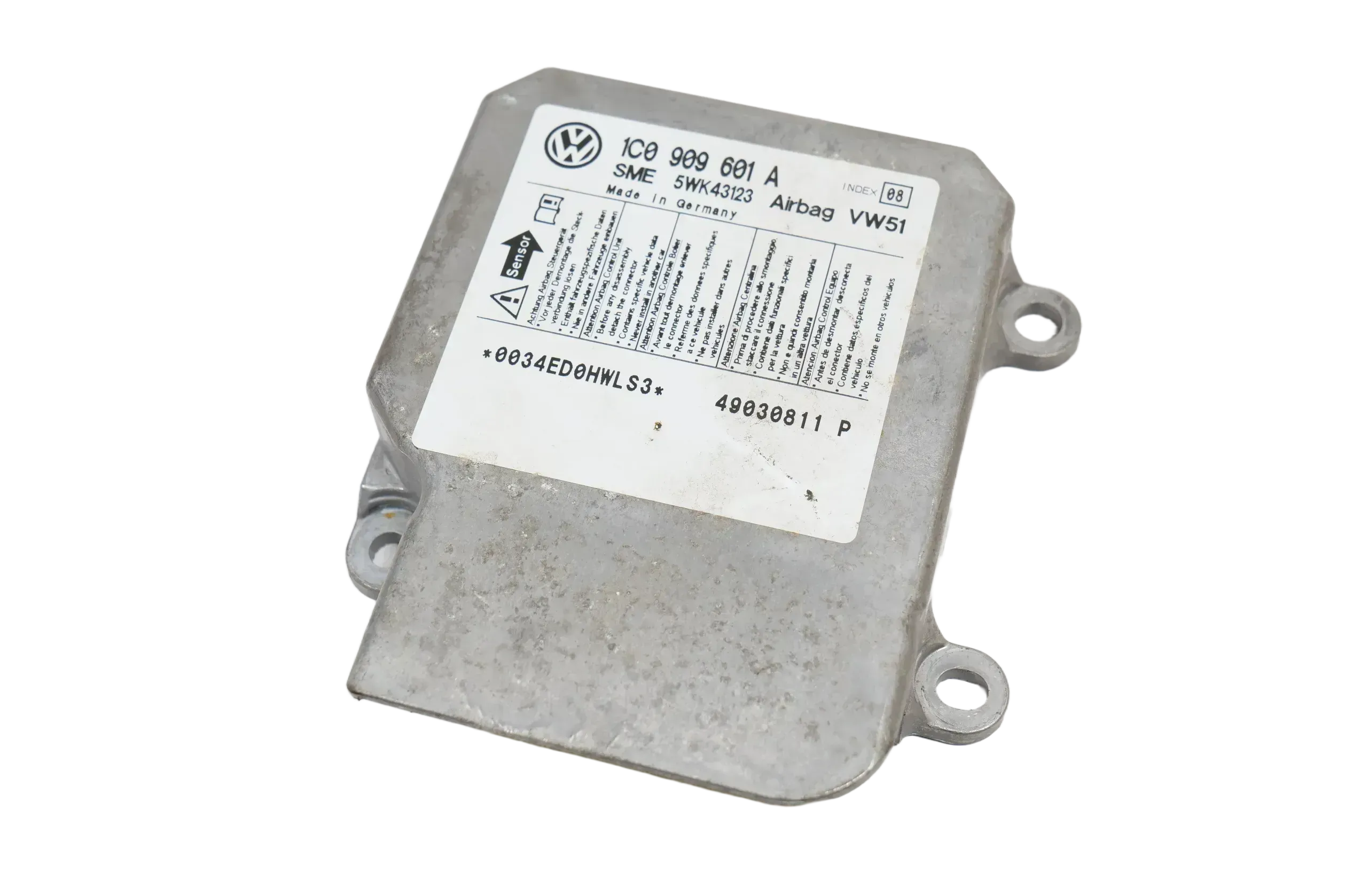 Skoda Fabia 6Y Steuergerät Airbag Airbagsteuergerät 1C0909601A 00S - Bild 1