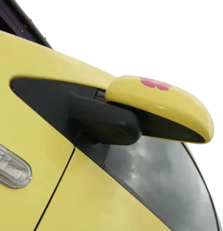 VW New Beetle 9C elektrischer Spiegel Außenspiegel links gelb LD1B Glas - Bild 6