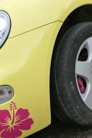 New Beetle 9C Stoßstange vorne Stoßfänger vorn gelb LD1B mit Nebelscheinwerfer - Bild 11