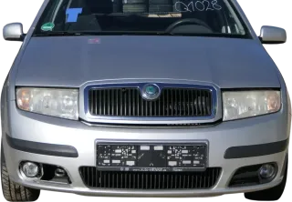 Fabia 6Y Stoßstange Stoßfänger vorne grau LF7T Facelift - Gitter NSW - Bild 1