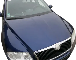 Skoda Octavia 1Z Motorhaube Haube Klappe vorne blau LF5Q mit Grill - Bild 6