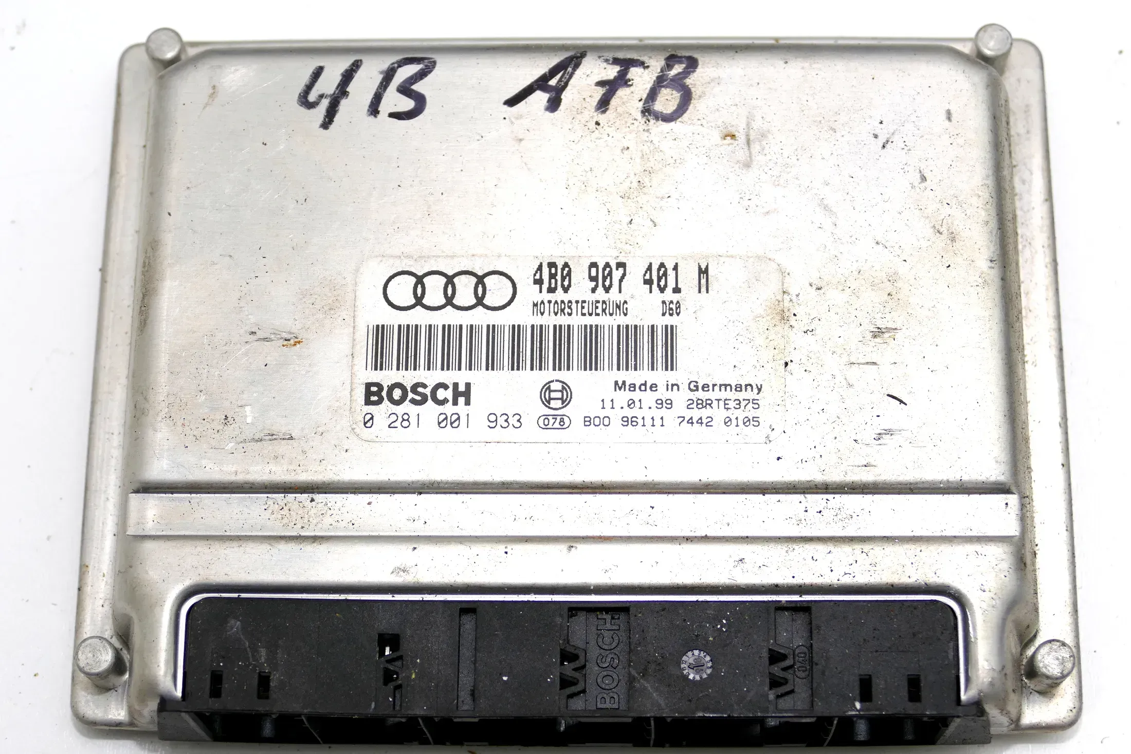 Audi A6 4B Steuergerät 2,5 TDI 110kw 150PS AFB Motor 4B0907401M - Bild 1