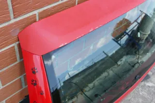 Seat Ibiza 6K Heckklappe Klappe hinten Kofferraumklappe rot LP3G 1999-2001 - Bild 3