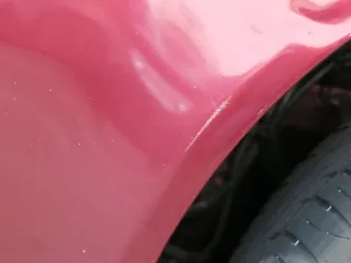 Audi A6 4B Kotflügel vorne links rot LZ3L (bis ca.Mitte 2001 passend   - DELLE - Bild 4