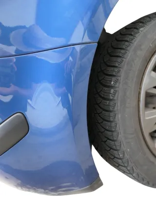 VW Polo 9N 9N3 Stoßstange Heckstoßstange hinten blau LA5K     PDC - Bild 12