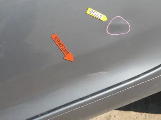 Golf 5 V 1K Tür Türrahmen hinten links 4/5-Türer grau LA7T -ohneAnbautei - Bild 8