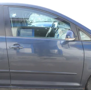 VW Golf Plus 5M Tür vorne rechts Beifahrertür blau LC5F Türblatt + Rahmen - Bild 1