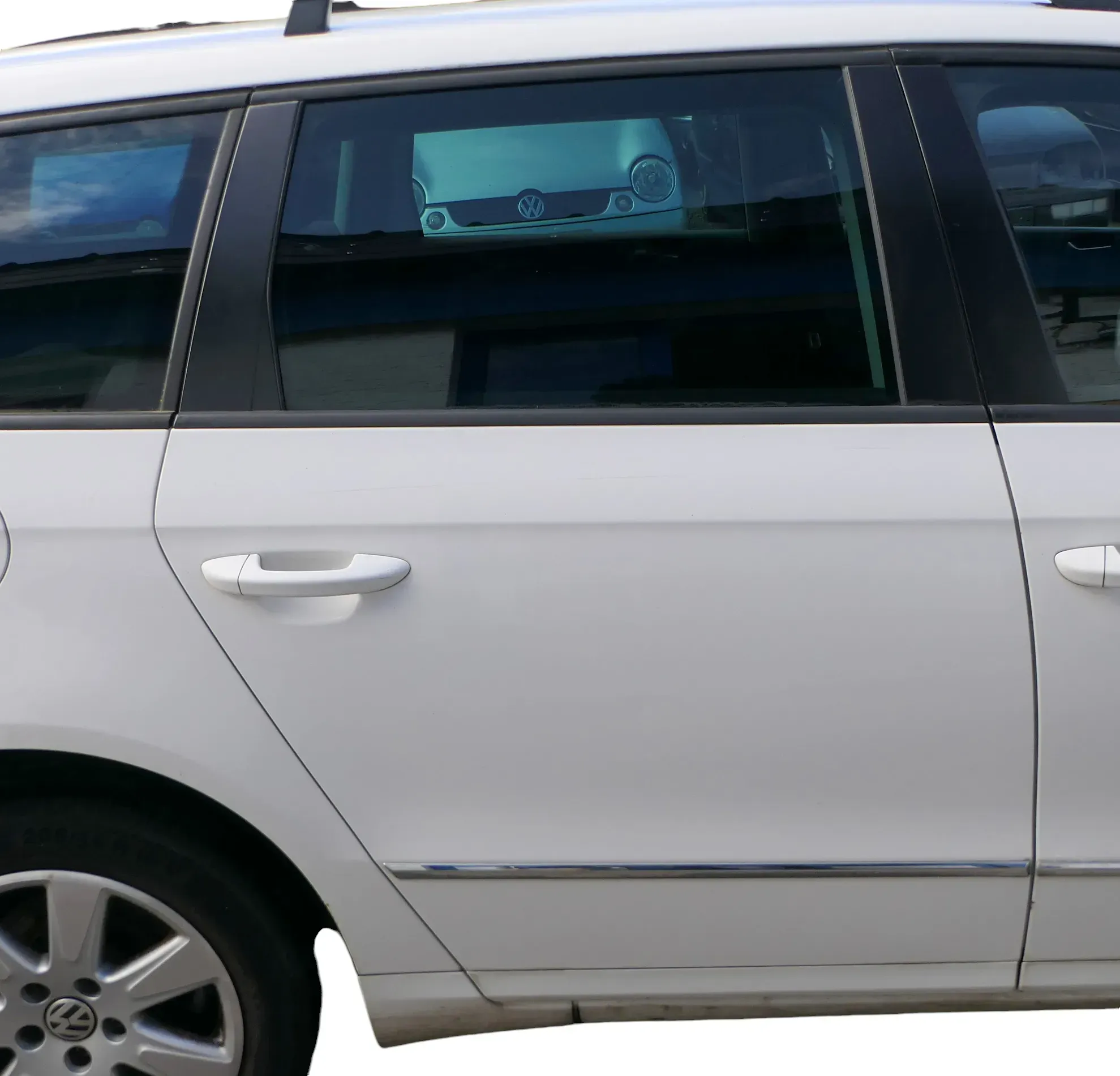 VW Passat 3C Kombi Variant Tür hinten rechts weiß LB9A- ohneAnbauteile - Bild 1