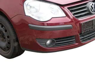 VW Polo 9N3 Stoßstange vorne Frontstoßstange Stoßfänger rot LC3R Grill - Bild 2