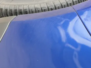 VW Golf 5 1K Limousine Stoßstange hinten Heckstoßstange blau LC5J - Bild 2