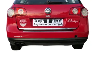 VW Passat 3C Kombi Stoßstange hinten Heckstoßstange Stoßfänger rot LY3D - Bild 1