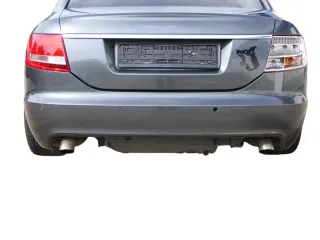 Audi A6 4F C6 Limousine Stoßstange hinten Heckstoßstange grau LZ7S PDC S-line - Bild 1
