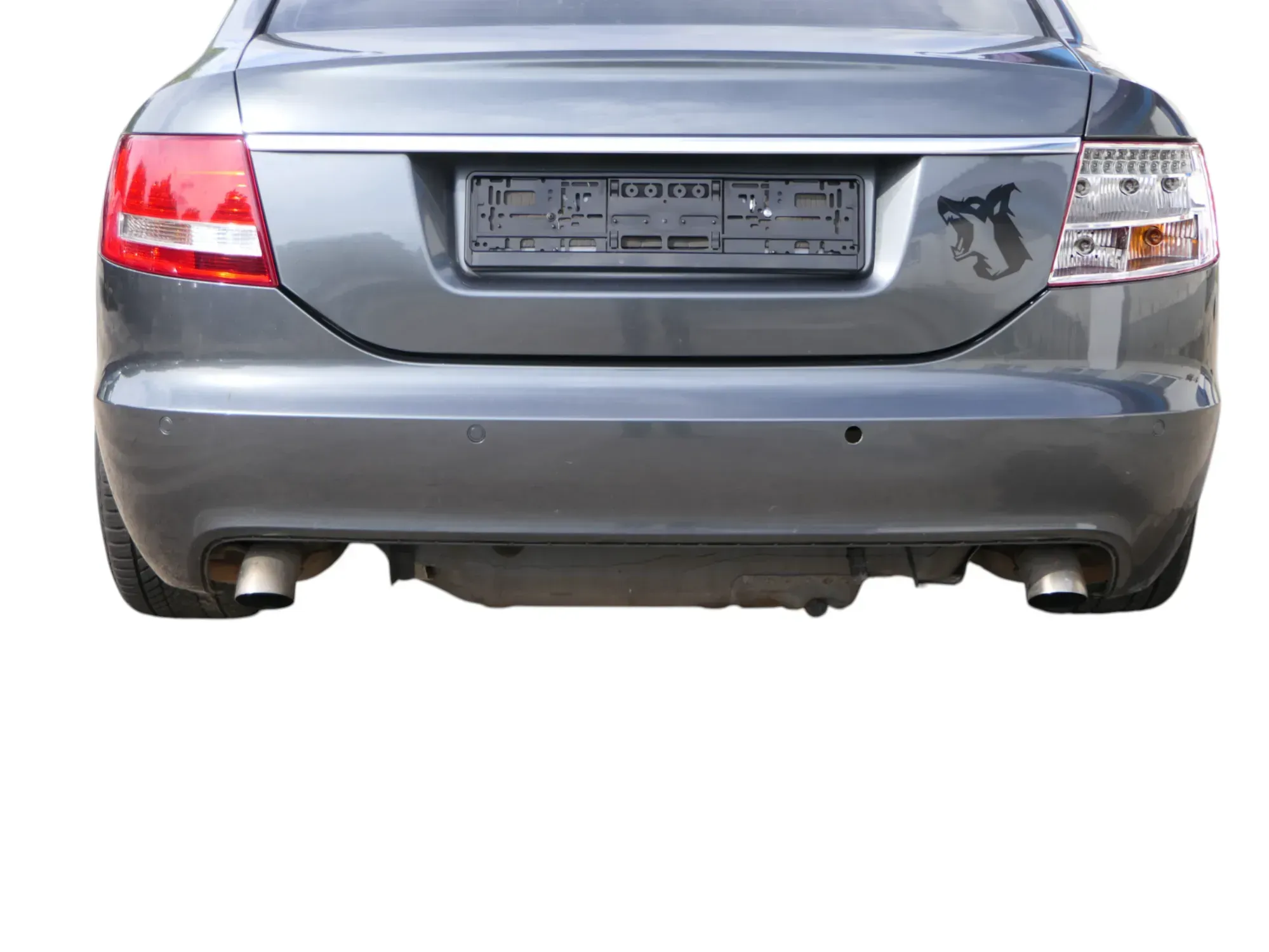 Audi A6 4F C6 Limousine Stoßstange hinten Heckstoßstange grau LZ7S PDC S-line - Bild 1