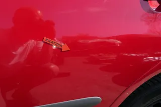 Seat Ibiza 6L Tür 4/5-Türer hinten links rot LS3H - ohne Anbauteile - Bild 2