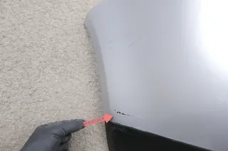 VW Touran 1T Stoßstange hinten Heckstoßstange Stoßfänger silber grau LA7W refle - Bild 2