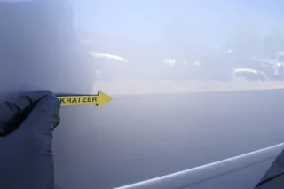 Audi A2 8Z Tür hinten rechts silber LY7W -mit Rahmen, Scheibe - Bild 5