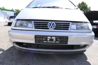 VW Sharan 7M Stoßstange Frontstoßstange vorne silber LB7Z Nebelscheinwerfer - Bild 1