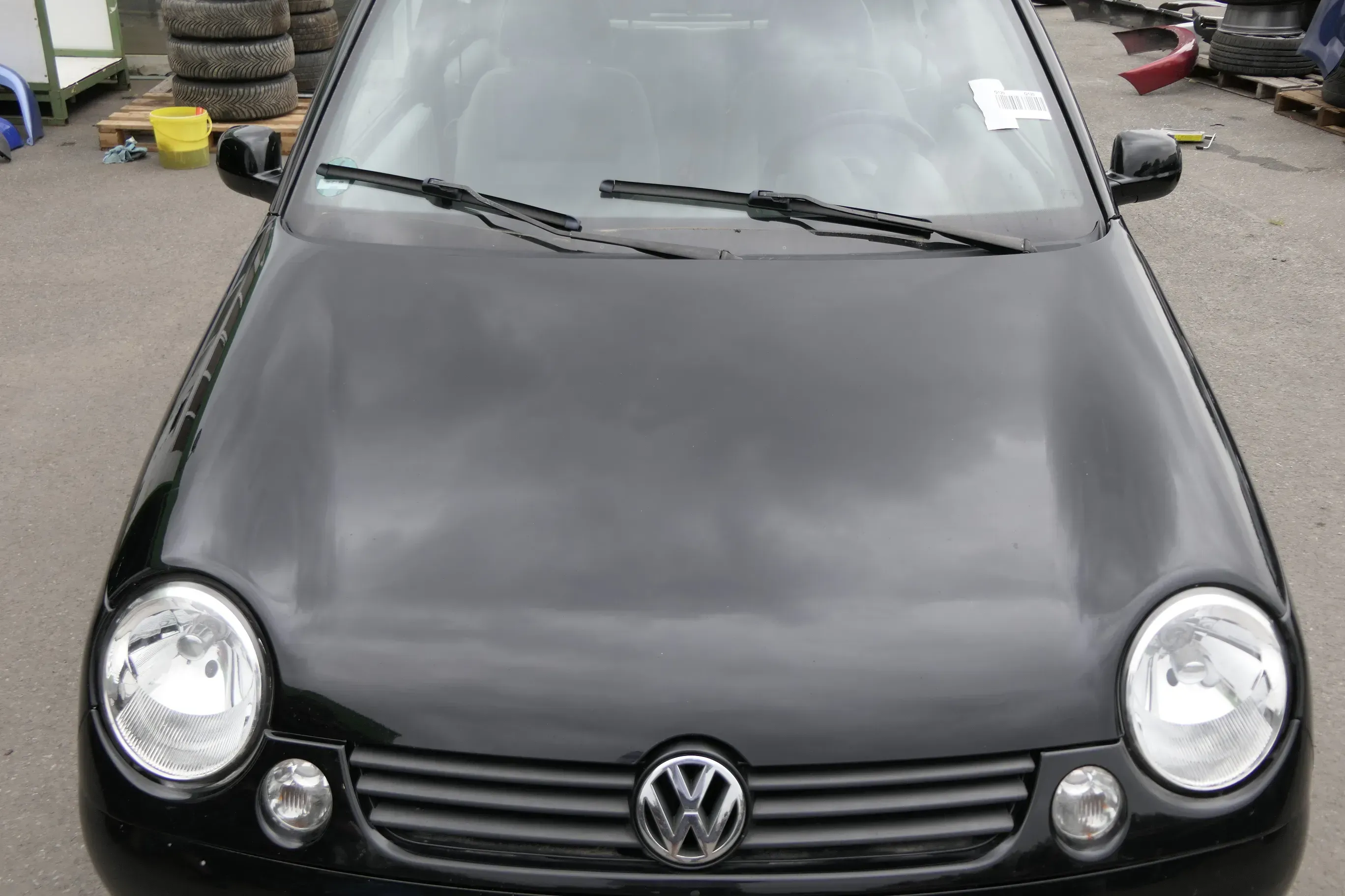 VW Lupo Motorhaube Klappe Frontklappe Haube vorne schwarz L041 uni - Bild 1