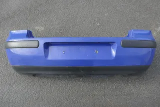 VW Golf 4 Limousine Stoßstange hinten Heckstoßstange Stoßfänger blau LW5Z jazzb - Bild 1